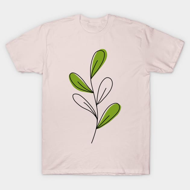 Simple cute leaf T-Shirt by salimax